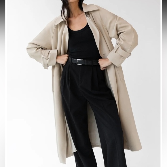 OAK + FORT Jackets & Blazers - Oak + Fort oversized trench coat